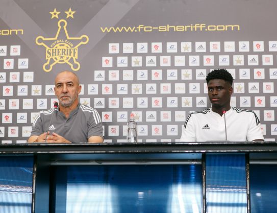 Rueda de prensa antes del partido contra el Maccabi