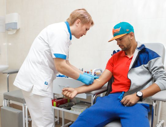 The team passes medical examination