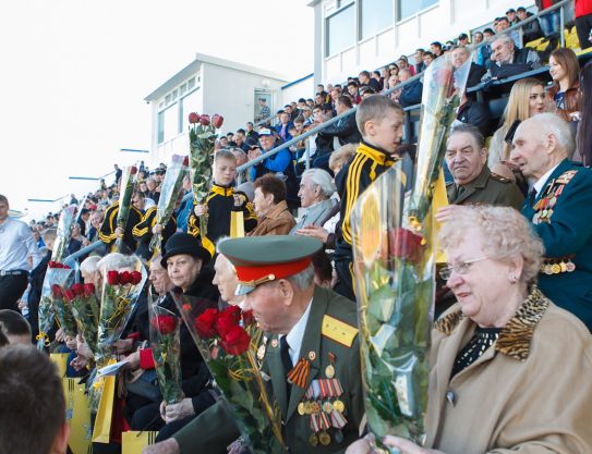 The match FC Sheriff - FC Milsami was visited by the Great World War veterans