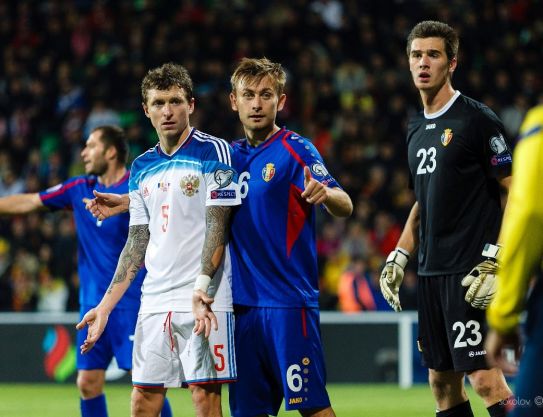 Moldova - Rusia. Alexei Koshelev jugó todo el partido