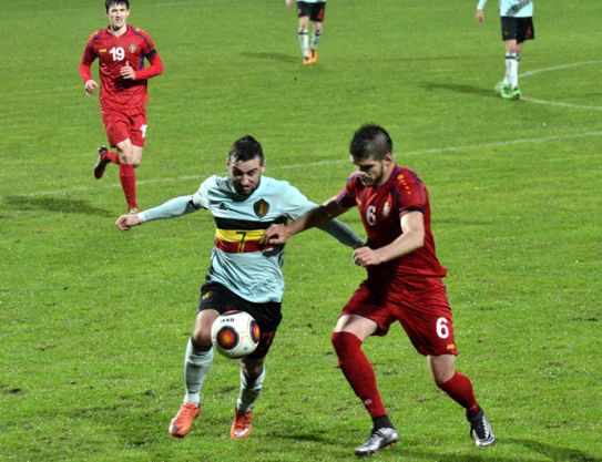 Seleccion  Moldavia U-21 fue derrotada por Bélgica