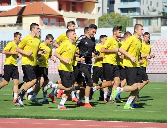 Entraînement à Elbasan