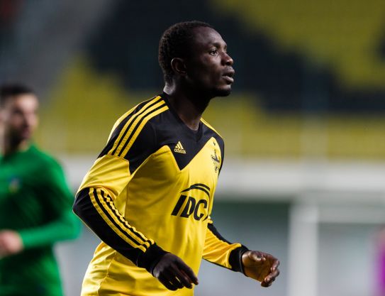 Seidu Yahaya before the match with FC Dinamo-Auto