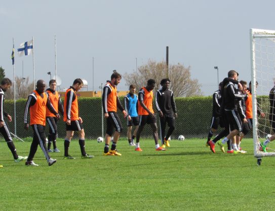 Stage d’entraînement à Chypre. A la veille du match Spartak - Sheriff