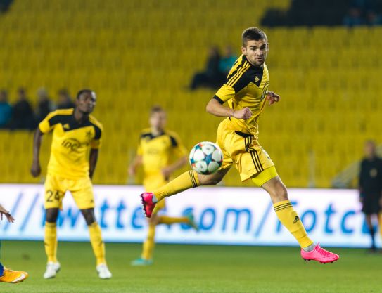 FC Sheriff in a test match with FC Balkani