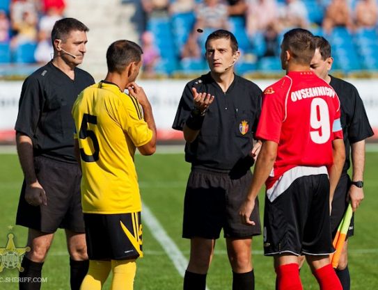 Corps arbitral du match Sheriff - Speranta